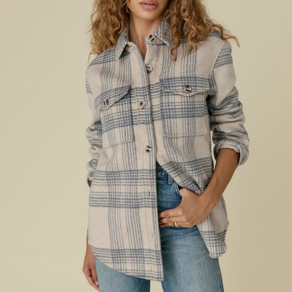 Reformation Giles Shirt Jacket NWT M